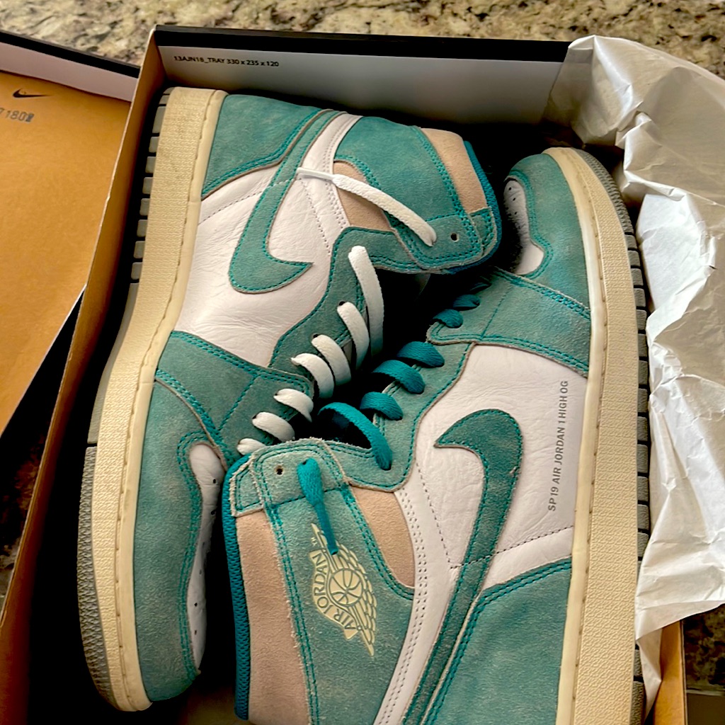 Authentic Turbo Green Jordan 1 Size 12
